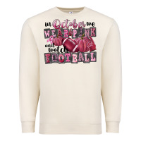Sandshell in october we wear pink and watch football Premium Sweatshirt - FaDigitalArtStudio