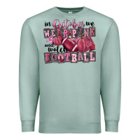 Seafoam in october we wear pink and watch football Premium Sweatshirt - FaDigitalArtStudio