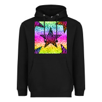Black zebra glitter star seamless pattern Heavyweight Hoodie - BundleAndBundleShop