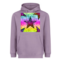 Lavender zebra glitter star seamless pattern Heavyweight Hoodie - BundleAndBundleShop