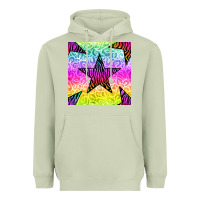 Matcha zebra glitter star seamless pattern Heavyweight Hoodie - BundleAndBundleShop