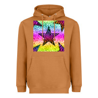 Zebra Glitter Star Seamless Pattern Heavyweight Hoodie | Teevron