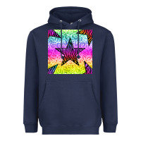 Navy zebra glitter star seamless pattern Heavyweight Hoodie - BundleAndBundleShop