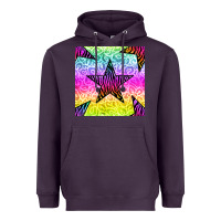 Plum zebra glitter star seamless pattern Heavyweight Hoodie - BundleAndBundleShop