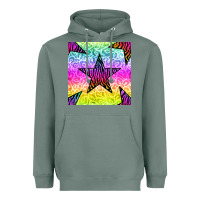 Sage zebra glitter star seamless pattern Heavyweight Hoodie - BundleAndBundleShop
