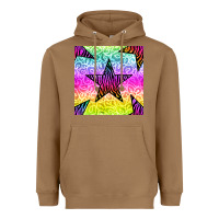 Toasted Coconut zebra glitter star seamless pattern Heavyweight Hoodie - BundleAndBundleShop