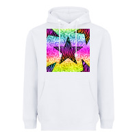 White zebra glitter star seamless pattern Heavyweight Hoodie - BundleAndBundleShop