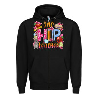 Black Easter Day One hip Teacher Zipper Hoodie - OliviaCreatesArt
