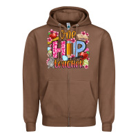Chestnut Easter Day One hip Teacher Zipper Hoodie - OliviaCreatesArt