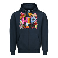 Navy Easter Day One hip Teacher Zipper Hoodie - OliviaCreatesArt