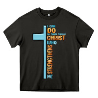 Asphalt i can do all things through christ who strengthens Heavy Core Tee - MaliasSmallBusiness