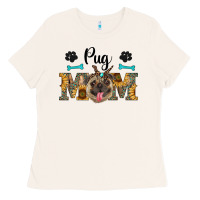Bone western pug mom Ladies Tee - RanaPortraitStore