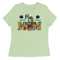 Matcha western pug mom Ladies Tee - RanaPortraitStore