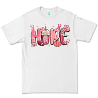 White breast cancer awareness hope Premium Tee - MaliasSmallBusiness