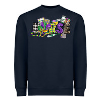 Navy nurse mardi gras Heavyweight Sweatshirt - CowGirlArtShop