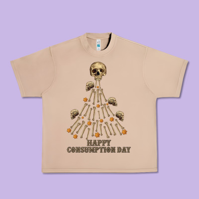 Happy Consumption Day Urban Heavy Tee Designed By Ranaportraitstore