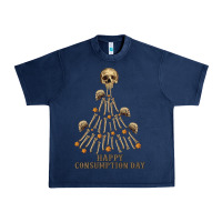 Navy Happy Consumption Day Urban Heavy Tee - RanaPortraitStore