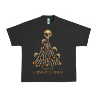 Pigment Black Happy Consumption Day Urban Heavy Tee - RanaPortraitStore