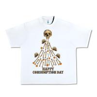 White Happy Consumption Day Urban Heavy Tee - RanaPortraitStore