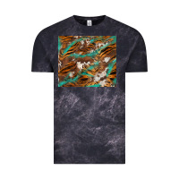 Cloud Black tiger cowhide tumbler Vintage Tee - BarkalooDesign