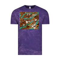 Cloud Purple tiger cowhide tumbler Vintage Tee - BarkalooDesign