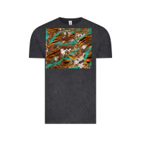 Vintage Black tiger cowhide tumbler Vintage Tee - BarkalooDesign