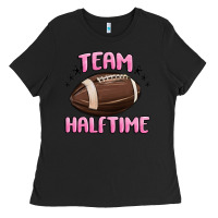 Black team halftime football Ladies Tee - MaliasSmallBusiness