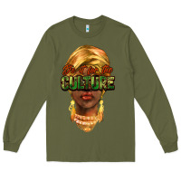 Army Green do it for the culture Long Sleeve Tee - NancyCooperArtShop