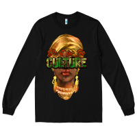 Black do it for the culture Long Sleeve Tee - NancyCooperArtShop