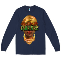 Navy do it for the culture Long Sleeve Tee - NancyCooperArtShop