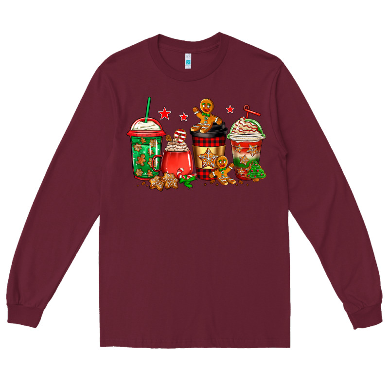 Christmas Cookies Coffee Long Sleeve Tee by Jasminsmagicworld | Teevron