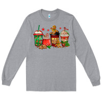 Heather Grey christmas cookies coffee Long Sleeve Tee - Jasminsmagicworld