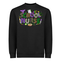 Black school nurse mardi gras Heavyweight Sweatshirt - CowGirlArtShop