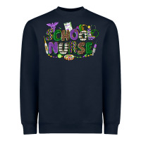Navy school nurse mardi gras Heavyweight Sweatshirt - CowGirlArtShop