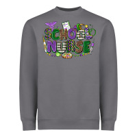 Storm school nurse mardi gras Heavyweight Sweatshirt - CowGirlArtShop