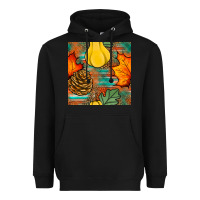 Black fall pumpkins seamless pattern Heavyweight Hoodie - BundleAndBundleShop