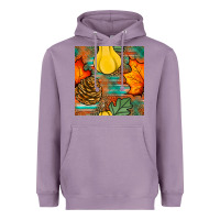 Lavender fall pumpkins seamless pattern Heavyweight Hoodie - BundleAndBundleShop