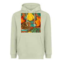 Matcha fall pumpkins seamless pattern Heavyweight Hoodie - BundleAndBundleShop