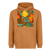 Meerkat fall pumpkins seamless pattern Heavyweight Hoodie - BundleAndBundleShop