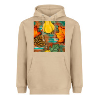 Mushroom fall pumpkins seamless pattern Heavyweight Hoodie - BundleAndBundleShop