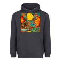 Smoke fall pumpkins seamless pattern Heavyweight Hoodie - BundleAndBundleShop