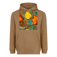 Toasted Coconut fall pumpkins seamless pattern Heavyweight Hoodie - BundleAndBundleShop