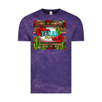 Cloud Purple texas chica with roses Vintage Tee - Jasminsmagicworld