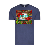 Vintage Denim texas chica with roses Vintage Tee - Jasminsmagicworld