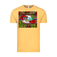Vintage Mustard texas chica with roses Vintage Tee - Jasminsmagicworld