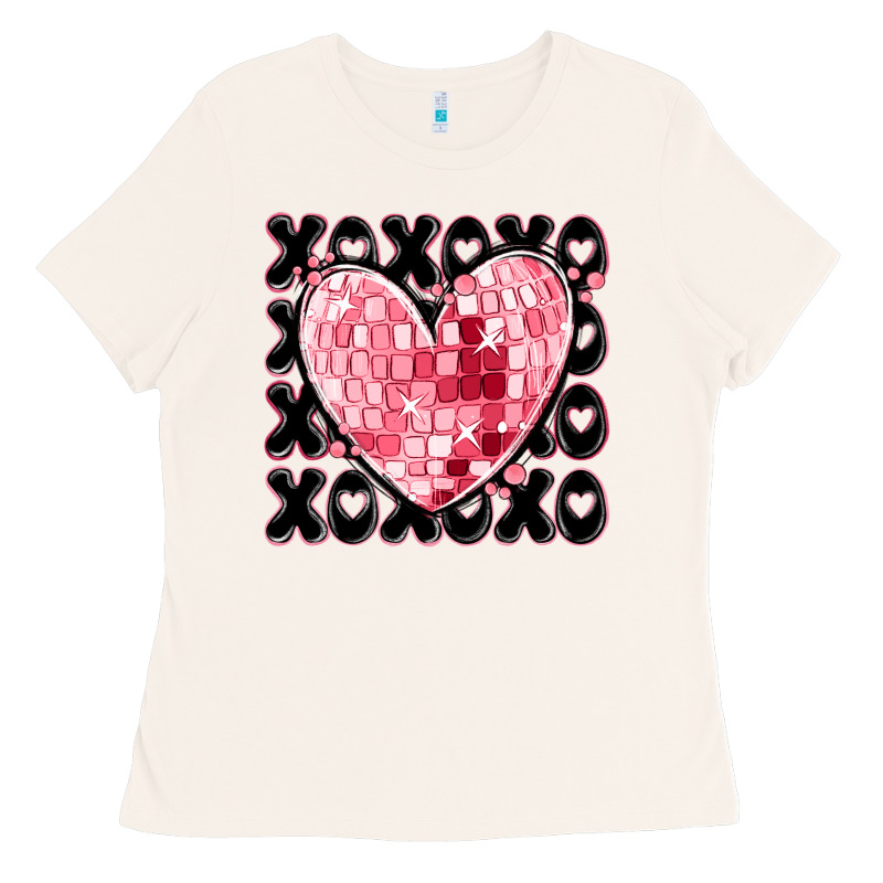 Xoxo Heart Valentine's Day Ladies Tee by MaliasSmallBusiness | Teevron