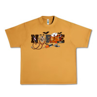 Peanut Butter Halloween Nurse Urban Heavy Tee - RanaPortraitStore
