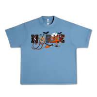 Pebble Blue Halloween Nurse Urban Heavy Tee - RanaPortraitStore