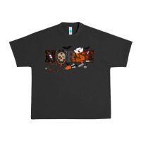 Pigment Black Halloween Nurse Urban Heavy Tee - RanaPortraitStore