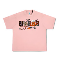 Salmon Halloween Nurse Urban Heavy Tee - RanaPortraitStore